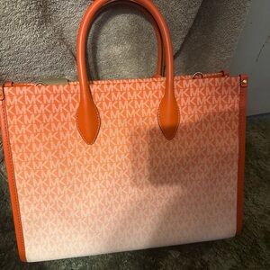 Michael Kors Gradient Orange Tote